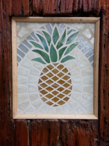 glass mosaic pineapple